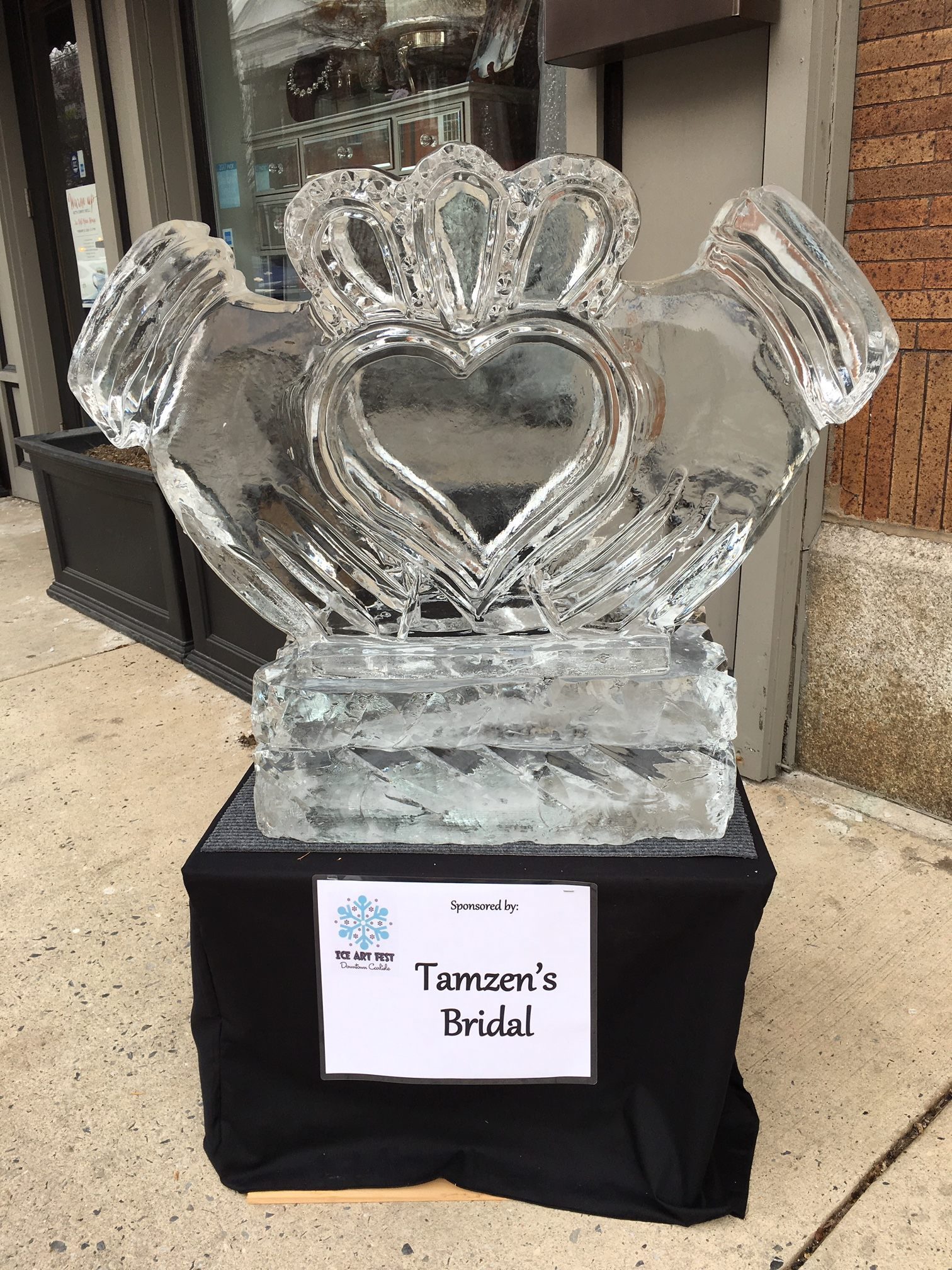Downtown Carlisle Ice Art Fest – Tamzen's Bridal at Butler Manor